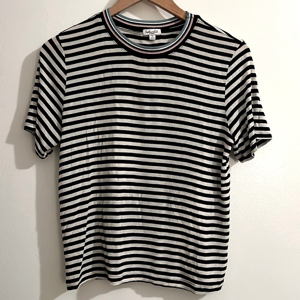 Splendid Ribbed Striped T-shirt XS